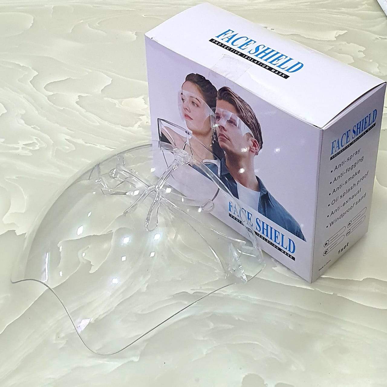 Face shield Anti-Fog Glasses and Clear Face Visor Integrated in One Design - Unisex Fashion Protective Wear for Men & Women