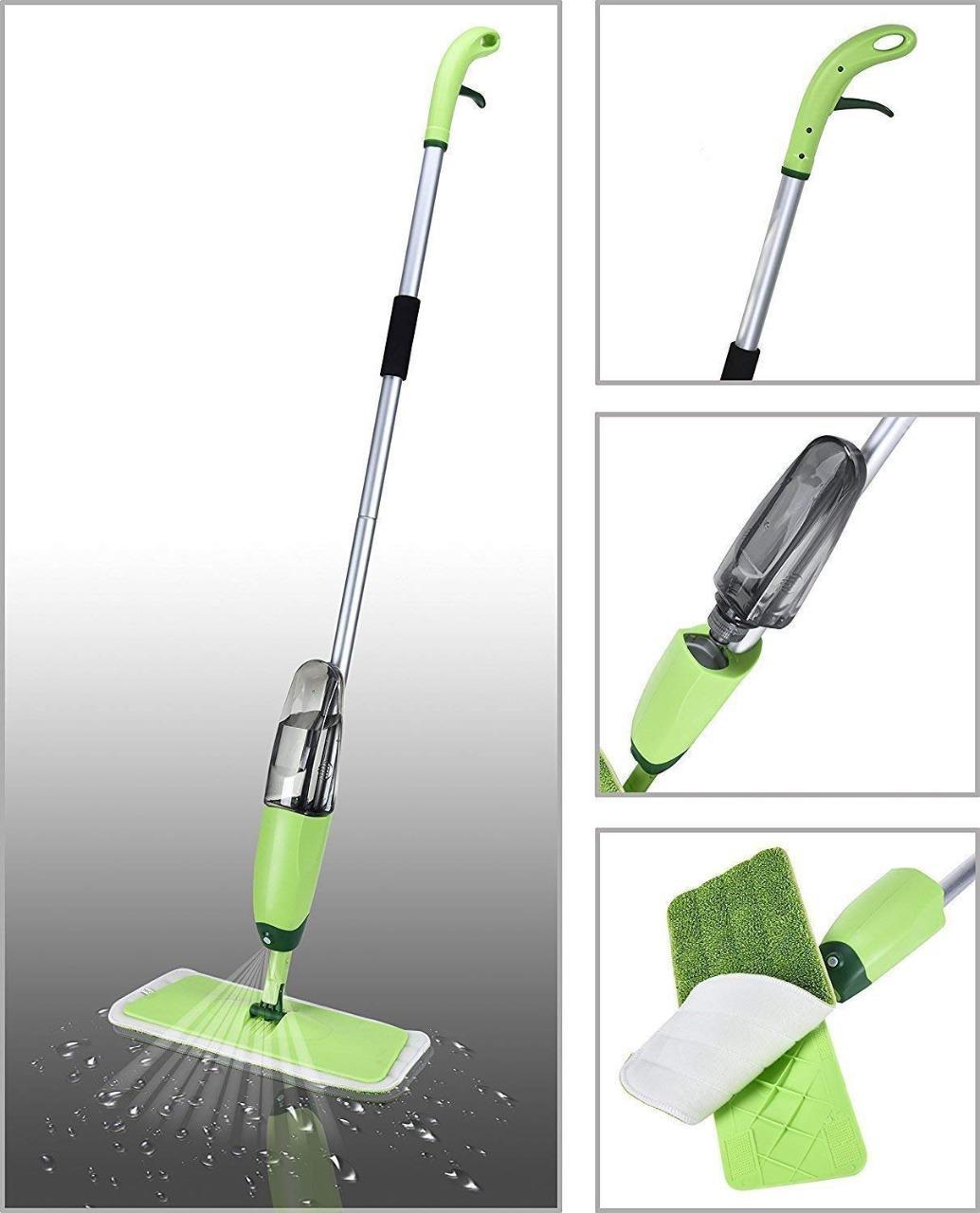 SPRAY MOP 2 IN 1 FLOOR MOP WITH MICROFIBER PAD