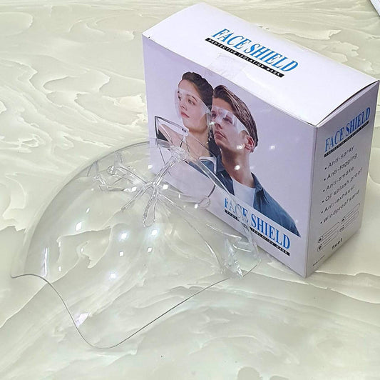 Face shield Anti-Fog Glasses and Clear Face Visor Integrated in One Design - Unisex Fashion Protective Wear for Men & Women