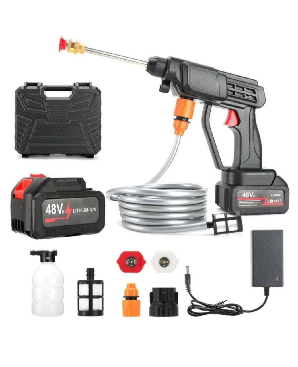 PORTABLE CAR WASHER High Pressure Water Gun for Car Wash and Bike Cleaning with Adjustable Nozzle