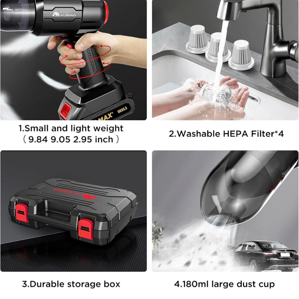 3 in 1 High Power Vacuum Cleaner Portable 18000PA Wireless