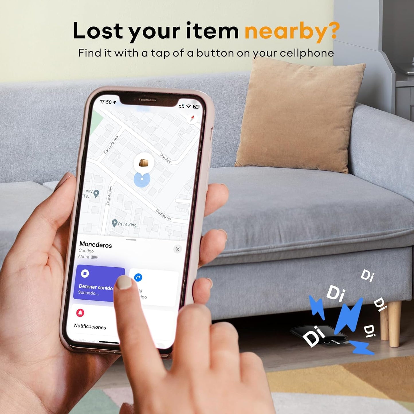 Smart Card Tracker Ultra-Thin Bluetooth GPS Locator Wallet and Luggage Finder App-Controlled Long Battery Life Compatible with iOS and Android Devices