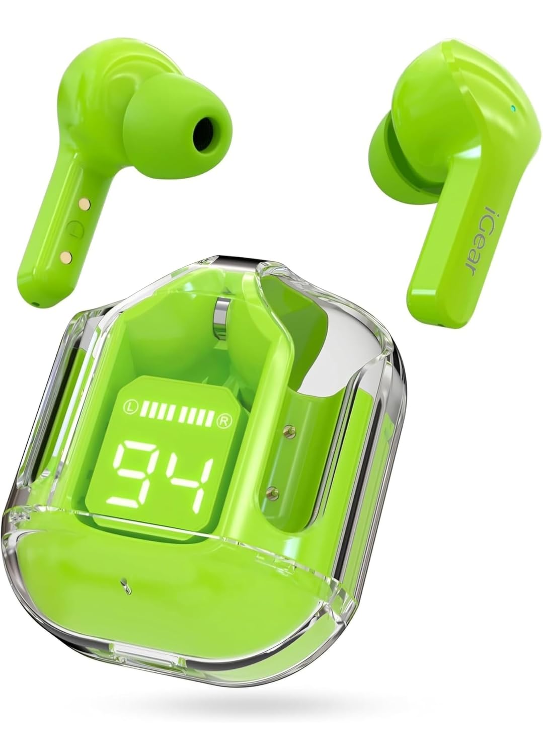 Wireless Earbuds, Ultrapods max TWS Bluetooth Earphones with Charging Case and LED Digital Display, Microphone